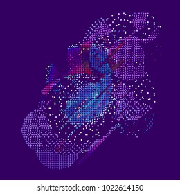 abstract vector background-Dot Graphics