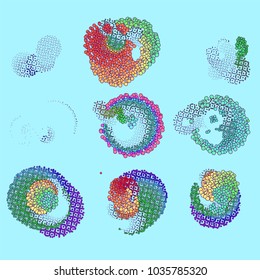 abstract vector background-Dot Graphics  