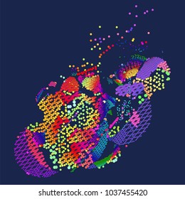 abstract vector background-Dot Graphics 