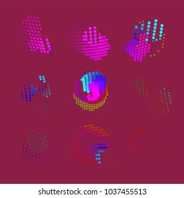 abstract vector background-Dot Graphics 