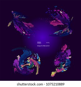 abstract vector background-Dot Graphics