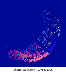abstract vector background-Dot Graphics  