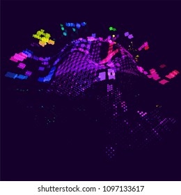 abstract vector background-Dot Graphics 