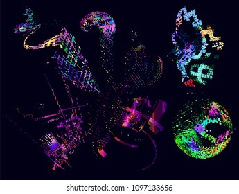 abstract vector background-Dot Graphics 