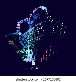 abstract vector background-Dot Graphics 