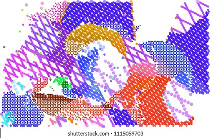 abstract vector background-Dot Graphics