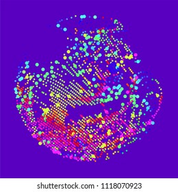 abstract vector background-Dot Graphics