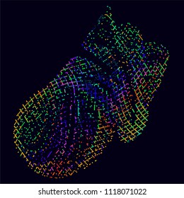 vetor abstrato plano de fundo-Gráficos Dot