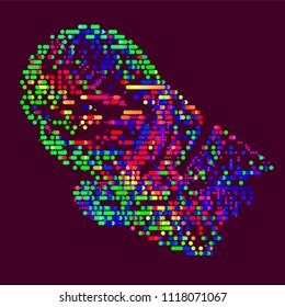 abstract vector background-Dot Graphics