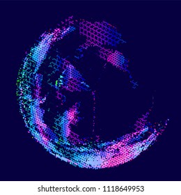 abstract vector background-Dot Graphics 