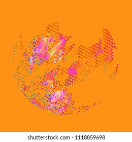 abstract vector background-Dot Graphics