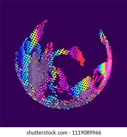 abstract vector background-Dot Graphics
