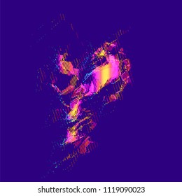 abstract vector background-Dot Graphics