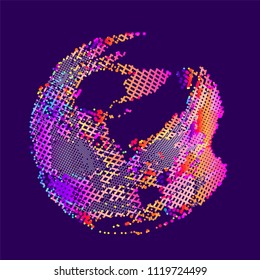 abstract vector background-Dot Graphics 