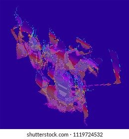 abstract vector background-Dot Graphics 