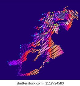 abstract vector background-Dot Graphics 