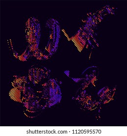 vetor abstrato plano de fundo-Gráficos Dot 
