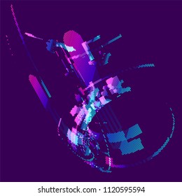 abstract vector background-Dot Graphics 