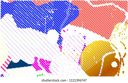 abstract vector background-Dot Graphics