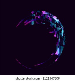 abstrakter Vektorhintergrund-Dot-Grafiken 