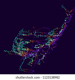 abstract vector background-Dot Graphics