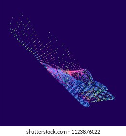 abstract vector background-Dot Graphics