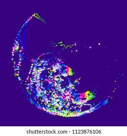 abstract vector background-Dot Graphics