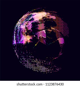 abstract vector background-Dot Graphics