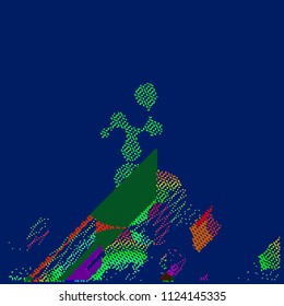 abstract vector background-Dot Graphics 