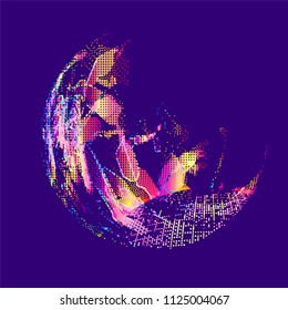 abstract vector background-Dot Graphics 