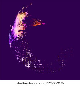 abstract vector background-Dot Graphics 