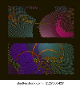 abstract vector background-Dot Graphics