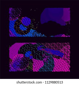 abstract vector background-Dot Graphics