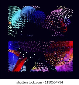abstract vector background-Dot Graphics