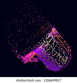 abstract vector background-Dot Graphics