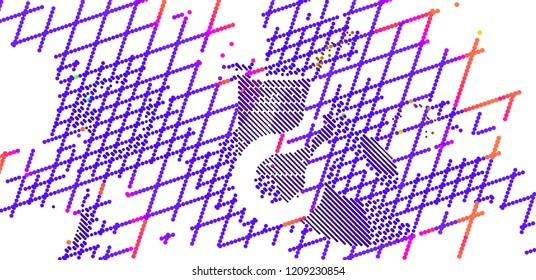 abstract vector background-Dot Graphics