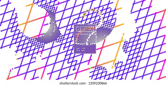 abstract vector background-Dot Graphics