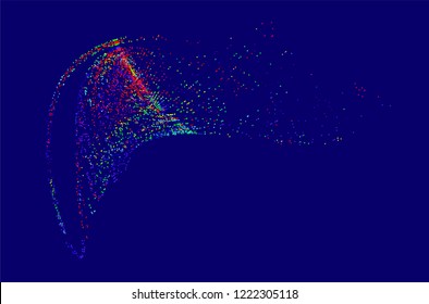 abstract vector background-Dot Graphics  