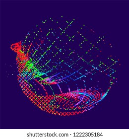 abstract vector background-Dot Graphics  