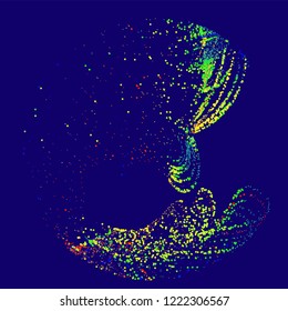 abstract vector background-Dot Graphics