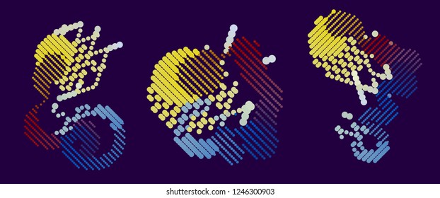 abstract vector background-Dot Graphics 