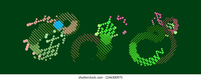 abstract vector background-Dot Graphics 