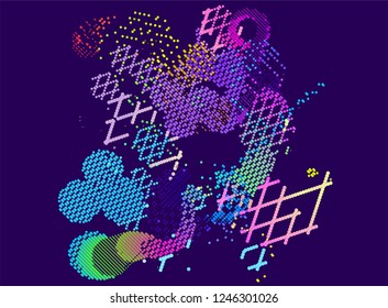 abstract vector background-Dot Graphics 