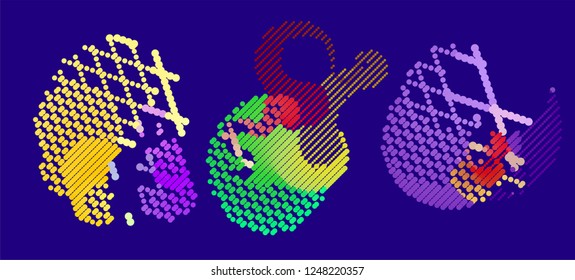 abstract vector background-Dot Graphics  