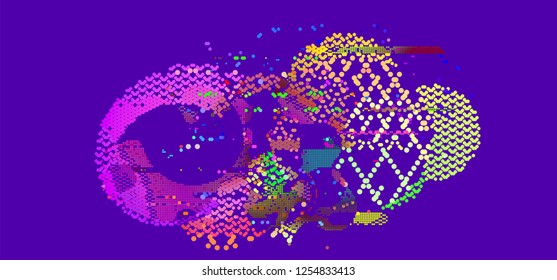 abstract vector background-Dot Graphics