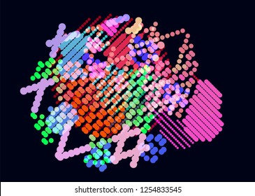 abstract vector background-Dot Graphics
