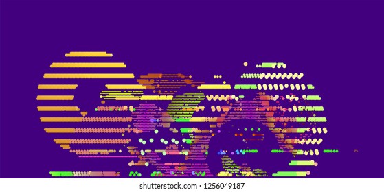 abstract vector background-Dot Graphics
