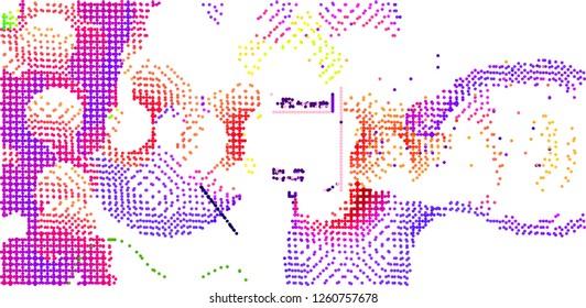 abstract vector background-Dot Graphics 
