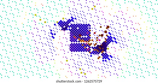 abstract vector background-Dot Graphics
