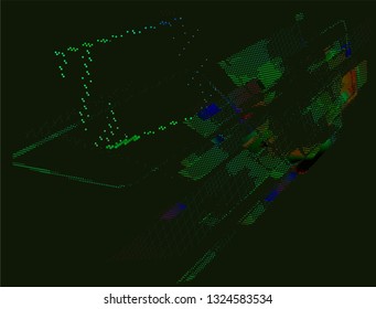 abstract vector background-Dot Graphics 